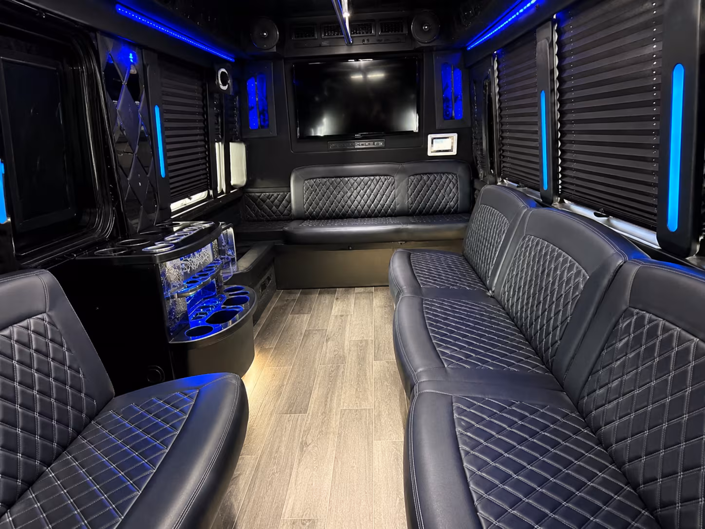 Broken Arrow Bachelor & Bachelorette Transportation party bus exterior