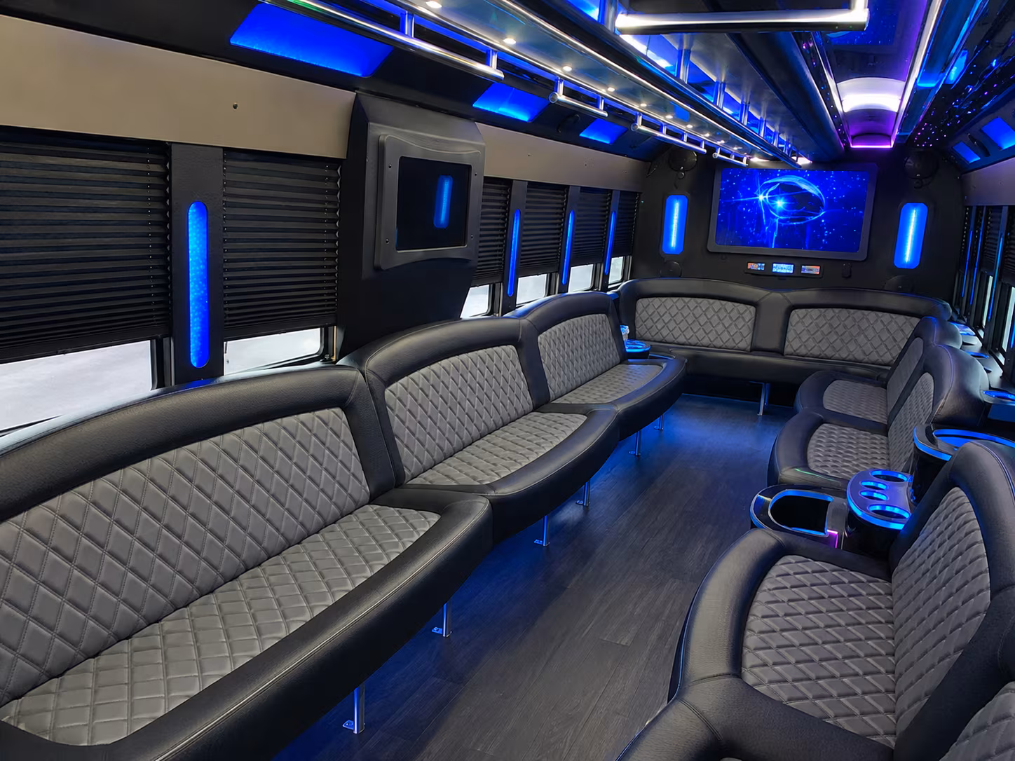 Broken Arrow Concert & Music Festival Transportation party bus interior