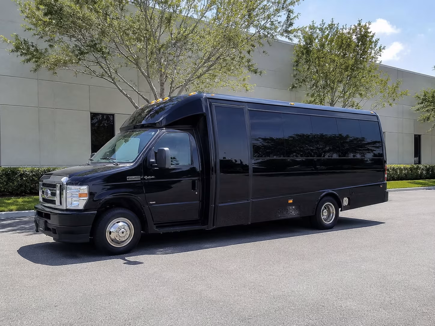 Broken Arrow Corporate Transportation party bus exterior