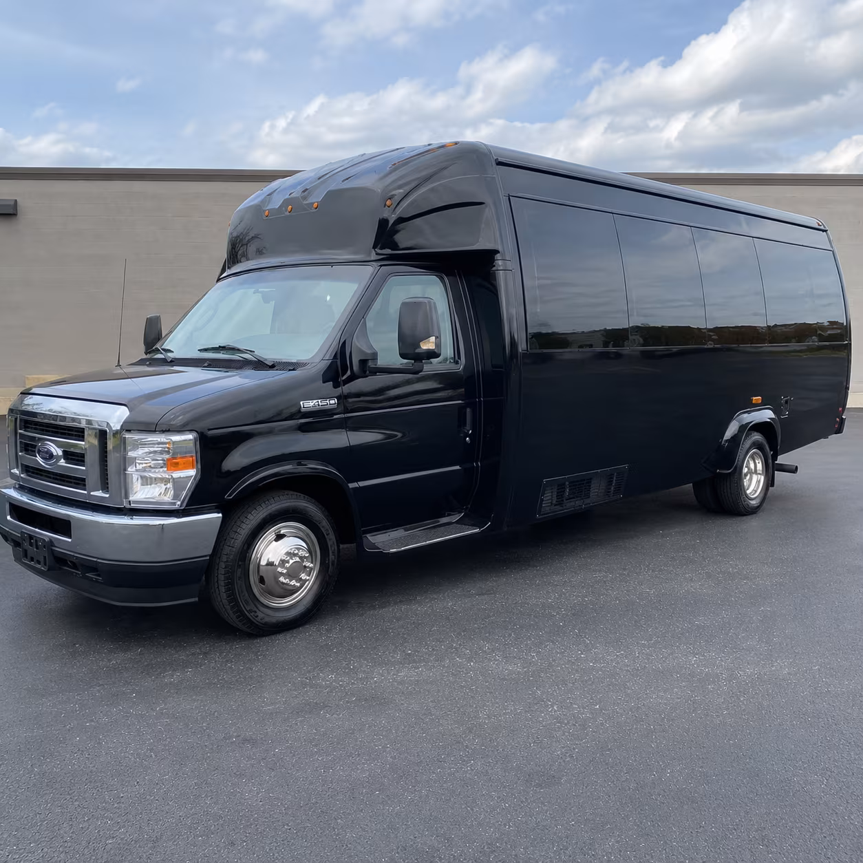Broken Arrow Private Event Transportation party bus exterior