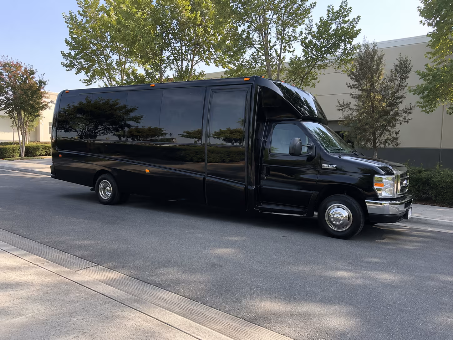 Broken Arrow Private Event Transportation party bus exterior