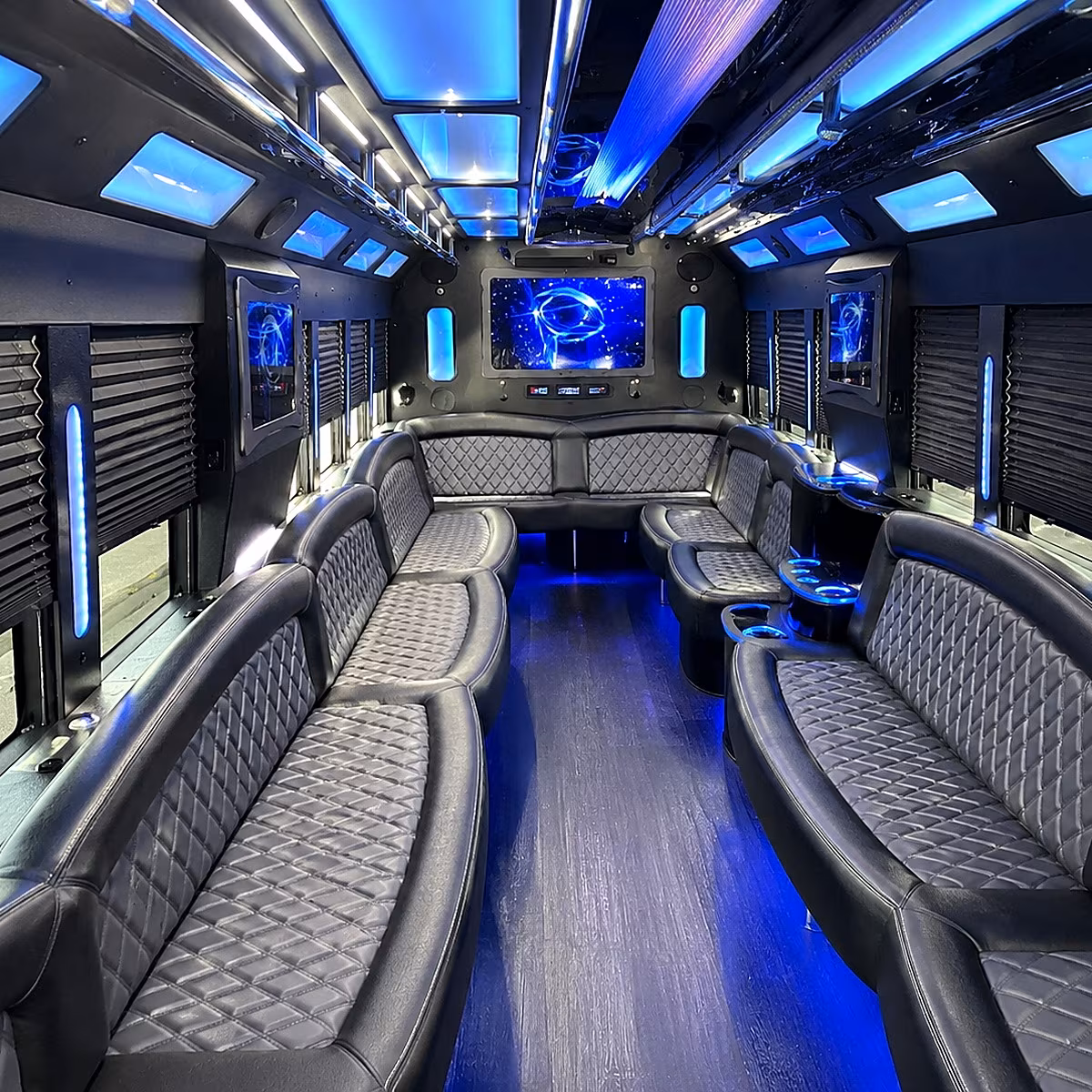 Broken Arrow Private Event Transportation onboard seating
