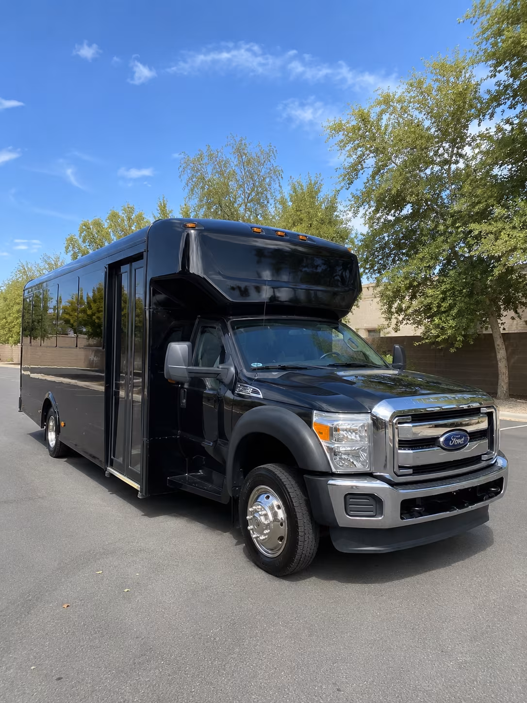 Broken Arrow Prom & Homecoming Transportation party bus exterior