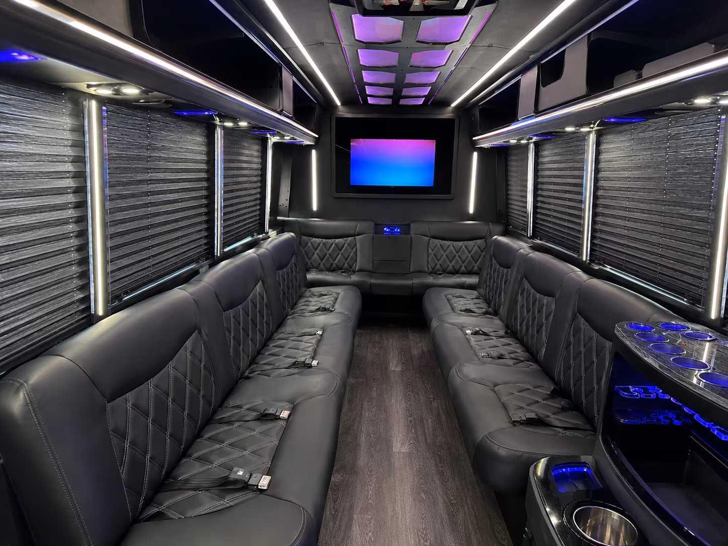 Broken Arrow Prom & Homecoming Transportation party bus exterior