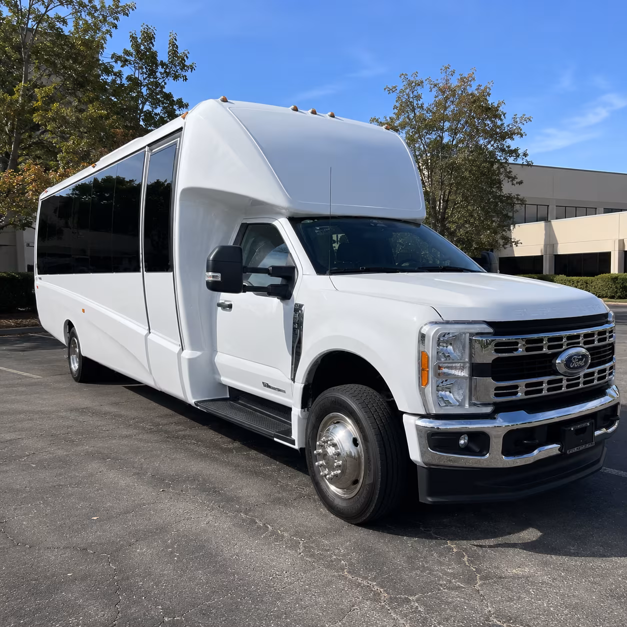 Broken Arrow School Event Transportation party bus exterior