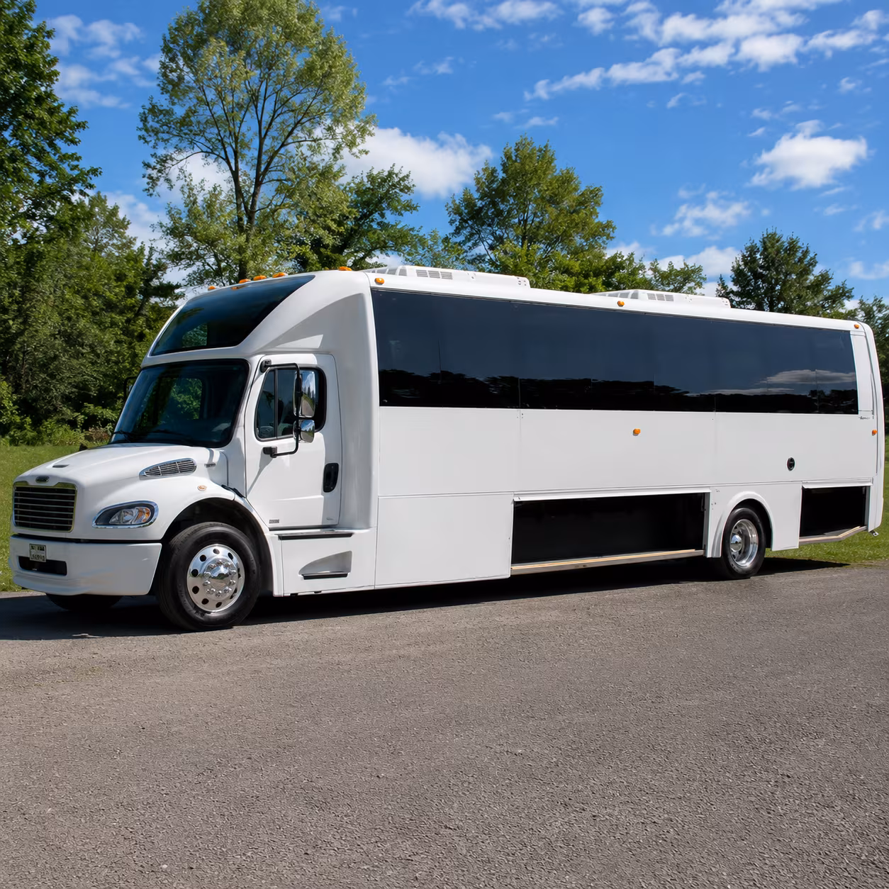 Broken Arrow Sporting Event Transportation party bus exterior