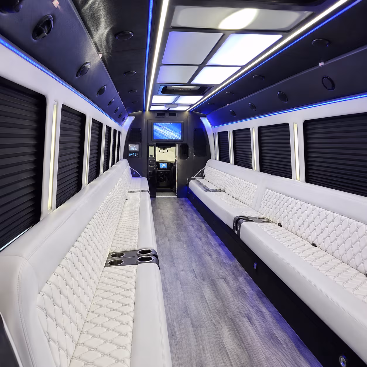 Broken Arrow Sporting Event Transportation party bus exterior