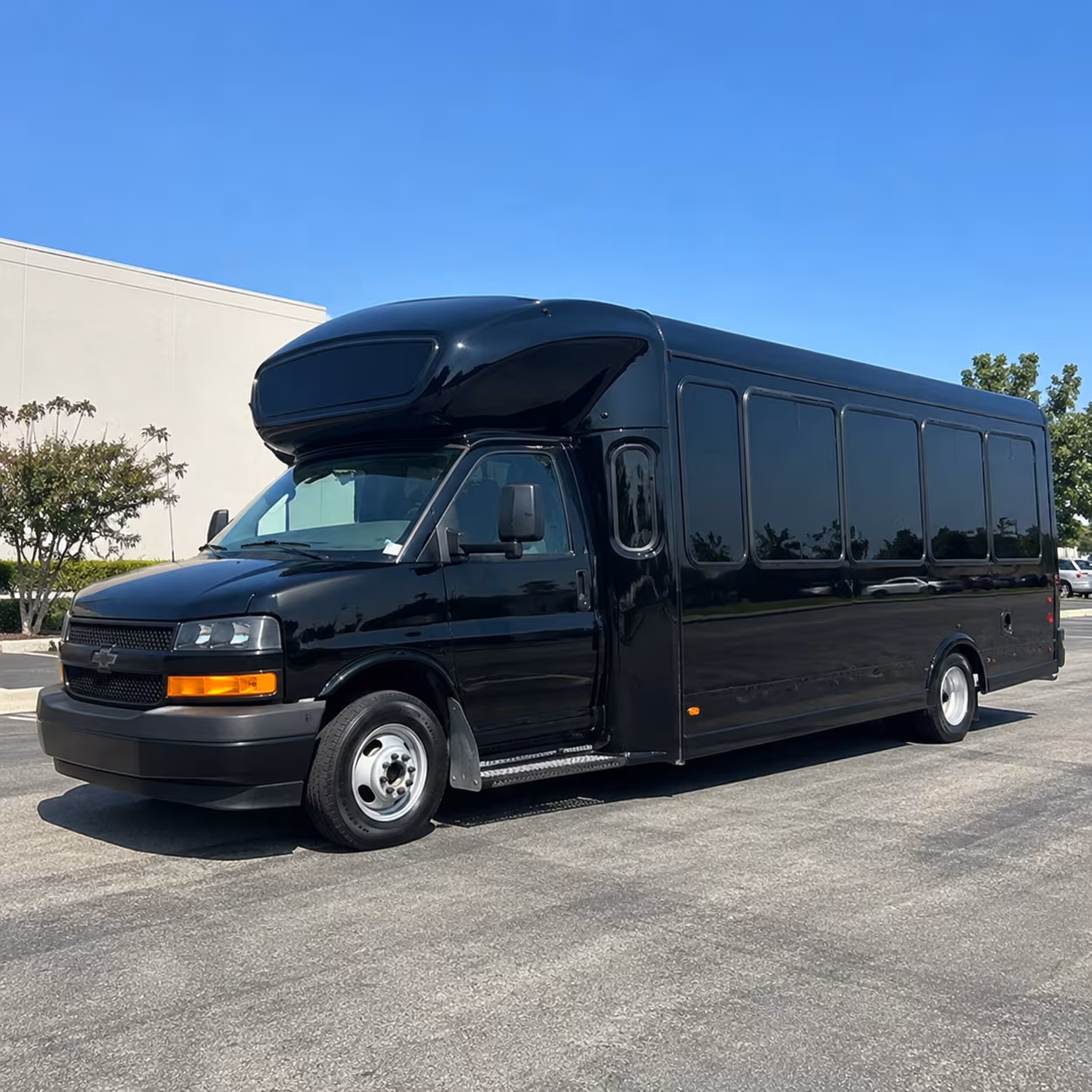 Broken Arrow Wedding Transportation party bus exterior